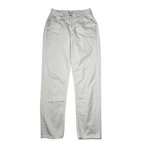 GUESS Vintage 80s High Waisted Tapered Leg Mom Jeans FLAW White Womens 31